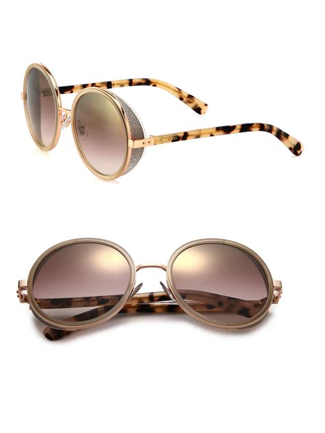 jimmy choo round sunglasses